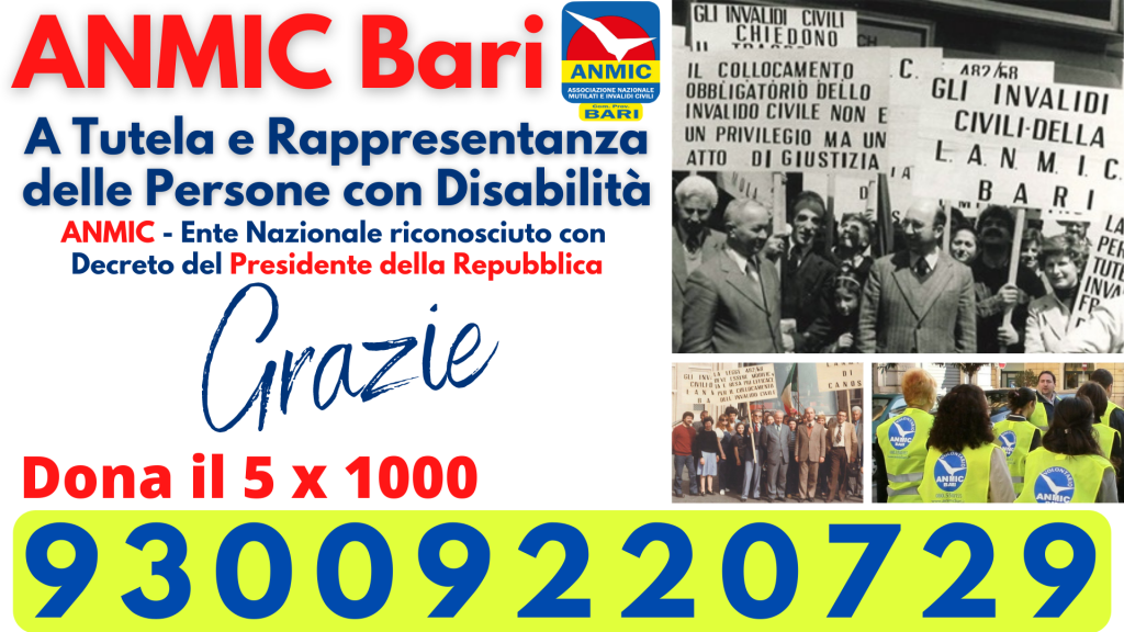 ANMIC Bari 5x1000 Donazione