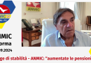 Legge di stabilità – ANMIC: “Aumentate le Pensioni” – ANMIC 24 – Notizie
